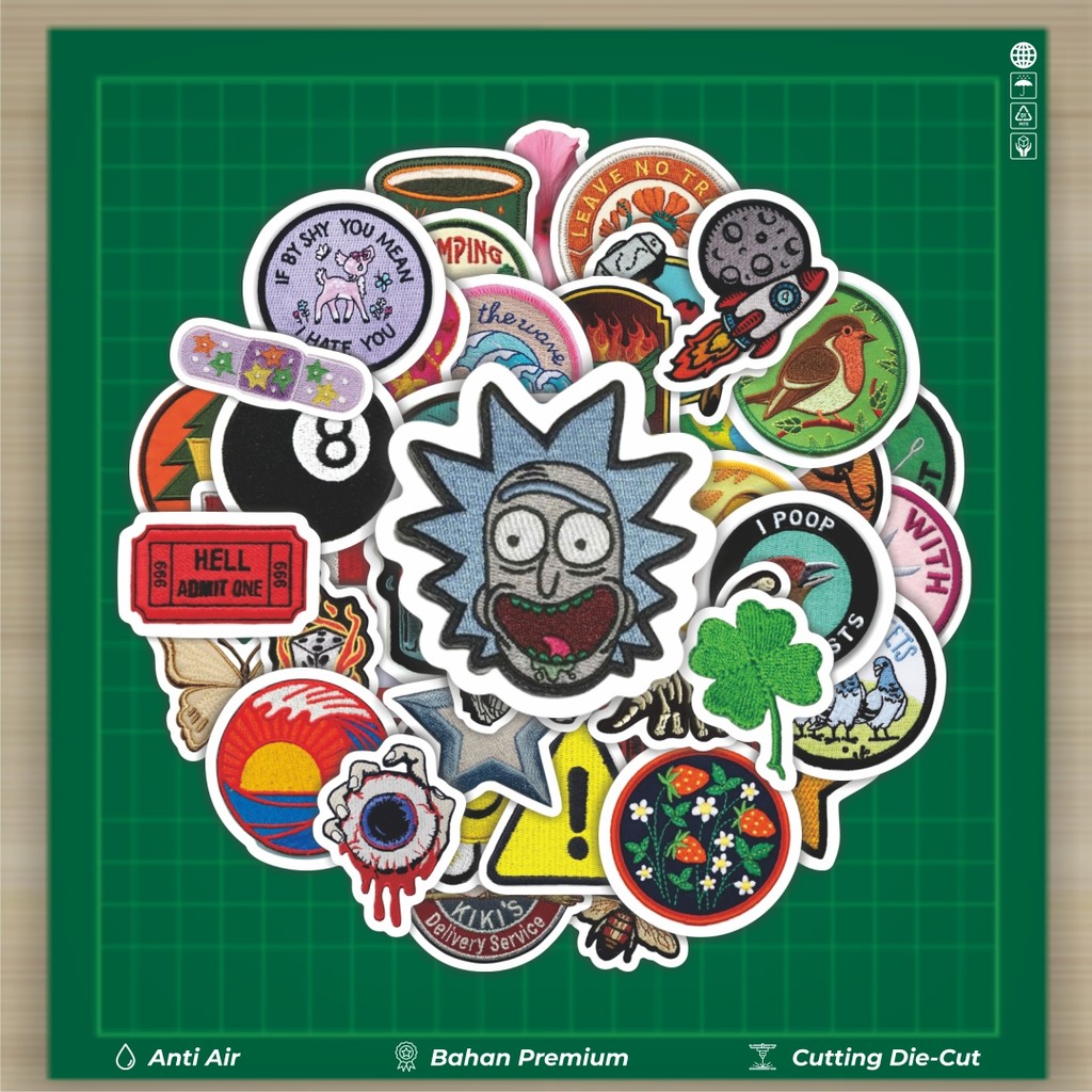 

HOT 50 PCS STIKER Stiker Patch V14 Stiker Fashion Cars Decal Dingin Kartu Album Custom Vinyl Anti Air- Sticker Aesthetic Buku Journal Koper Casing HP Tablet Laptop Helm Motor Botol Minum