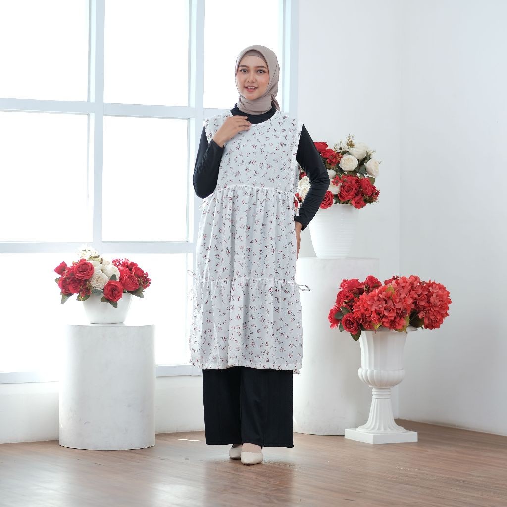 Outer Long Cardigan / Outer Long Vest Wanita Model Tali Samping / Outer Vest Panjang Korean Style