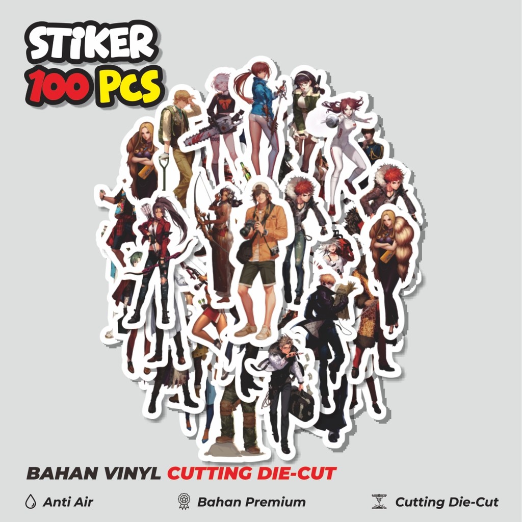 

Terbaru! 50 pcs Stiker Game Series Black Survival Character Mix 1 Dekorasi Lucu Kreatif untuk Notebook, Skateboard, HP