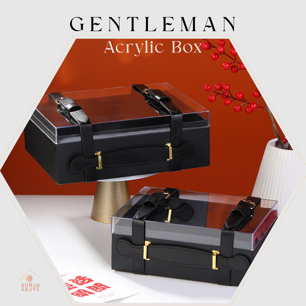 

RUMAH KRAVE - Gentleman Acylic Box Kotak Hardbox Akrilik Hitam