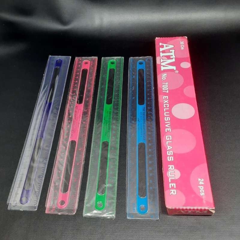 

(CCK STORE) Penggaris ATM 30cm / garisan ATM / Penggaris 30 cm / Mistar Panjang 30 cm - 1 PCS / Penggaris / garisan / Mistar 30 cm ATM Plastic Ruler