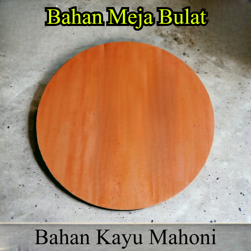 TERMURAH Papan kayu bulat DM 80*2cm daun meja, meja bulat