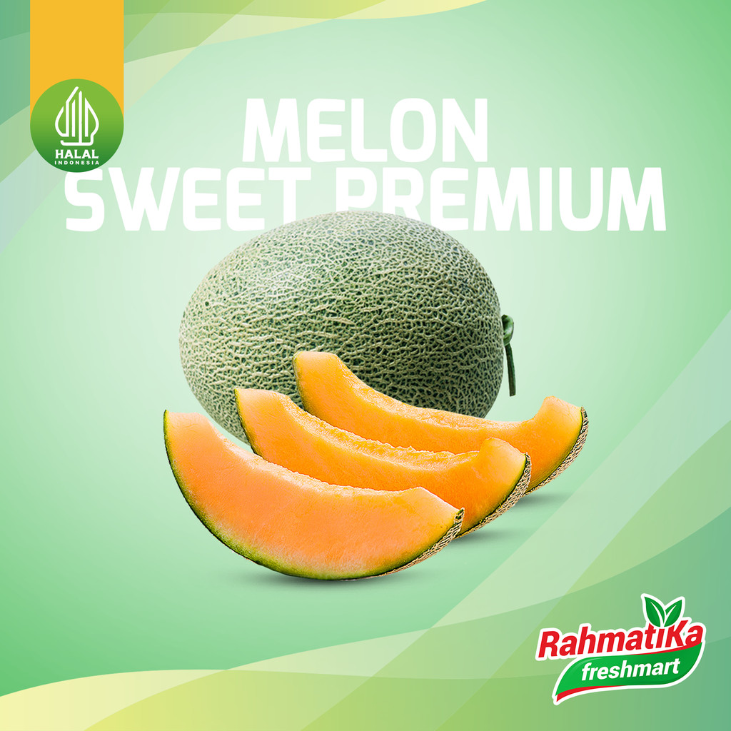 Melon Sweet Premium / Buah Melon Sweet Hami 1 Pcs (Buah Segar)