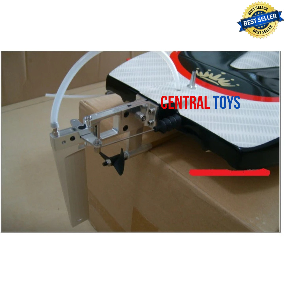 metal alloy rc boat rudder 110mm dengan shaft braket 4mm untuk rc boat catamaran CAT 82cm rakit kapa