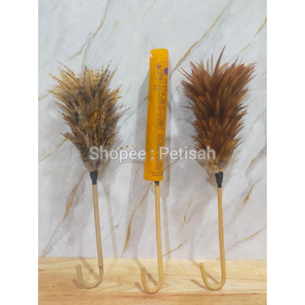 TERLARISKemoceng Bulu Ayam Mini Premium Import Size XS / Bulu Ayam Pembersih Debu / Feather Duster /
