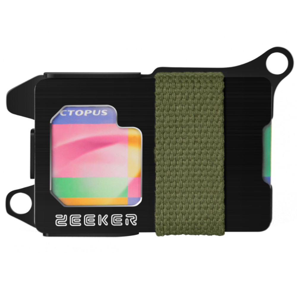 

Zeeker New Arrivals Compact Metal Wallet Bank Credit Card Holder Multifunctional Minimalist Wallet with Adjustable canvas ba