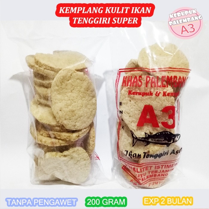 

Emama.store KEMPLANG KULIT IKAN TENGGIRI SUPER KERUPUK KULIT IKAN ASLI PALEMBANG 200GR