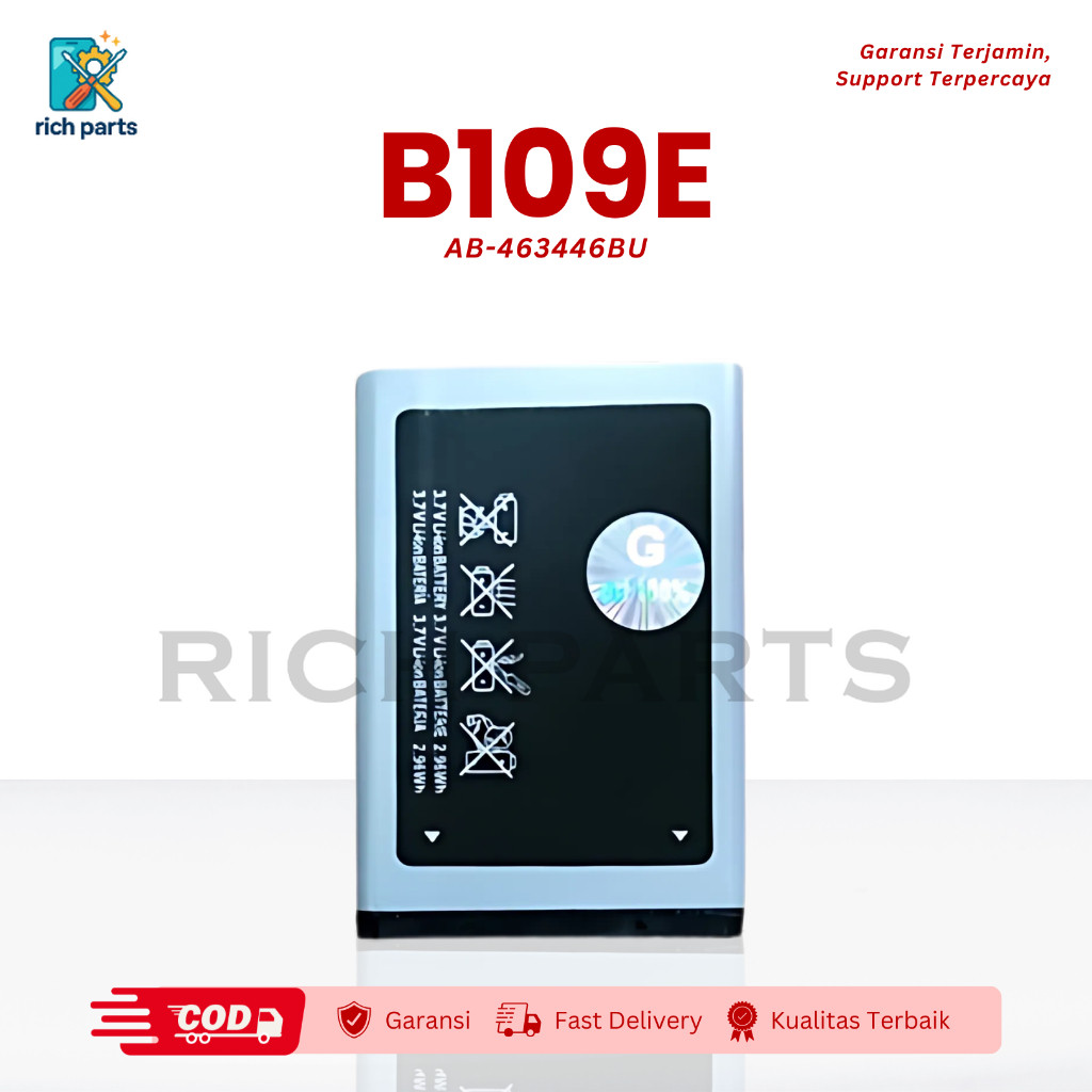 Baterai Batre Samsung B109E SGH-E250 AB-463446BU Battery Ori Garansi 3 Bulan