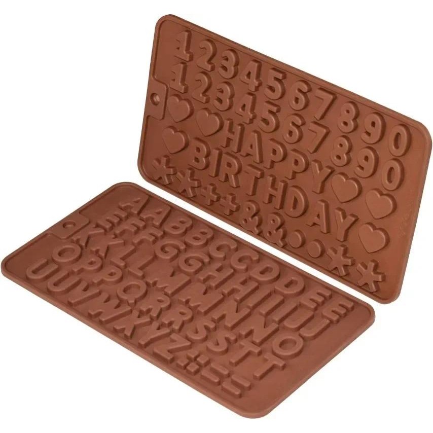 

Silicone Alphabet Number Mold for Chocolate Cake Fondant Decorations Happy Birthday Baking Tools DIY Candy Cookie Mould