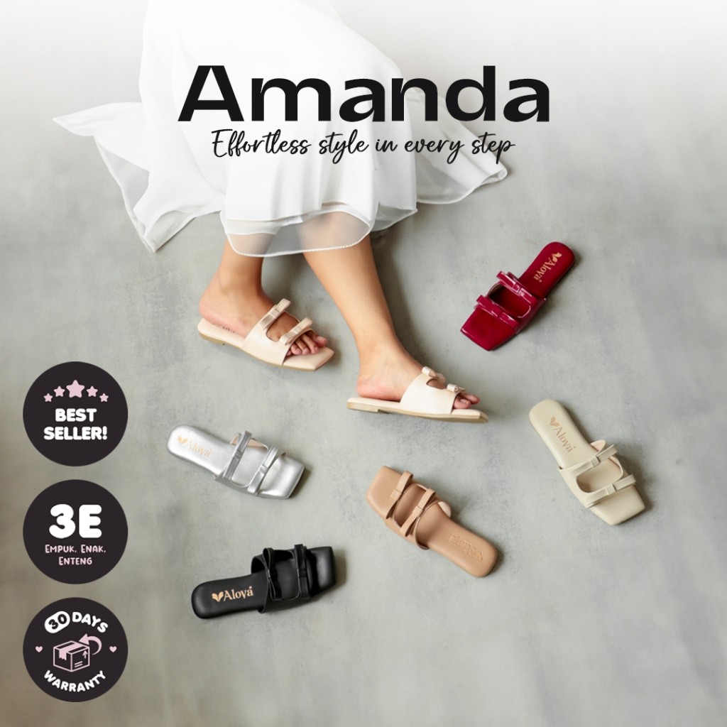 Women Shoes Sepatu Sendal Sandal Wanita 1cm Pita Korean Glossy Teplek Terbuka Marun Maroon (EAL1001)