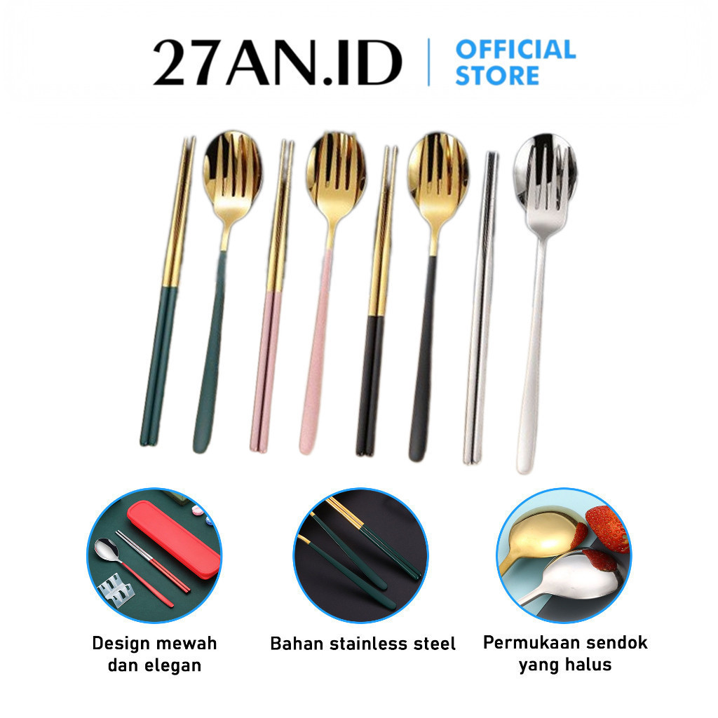 Sky - SENDOK GARPU SUMPIT H463 JUAL SATUAN PER 1 PCS MODEL KOREA HIGH STYLE SUPER GOLD (TANPA BOX)