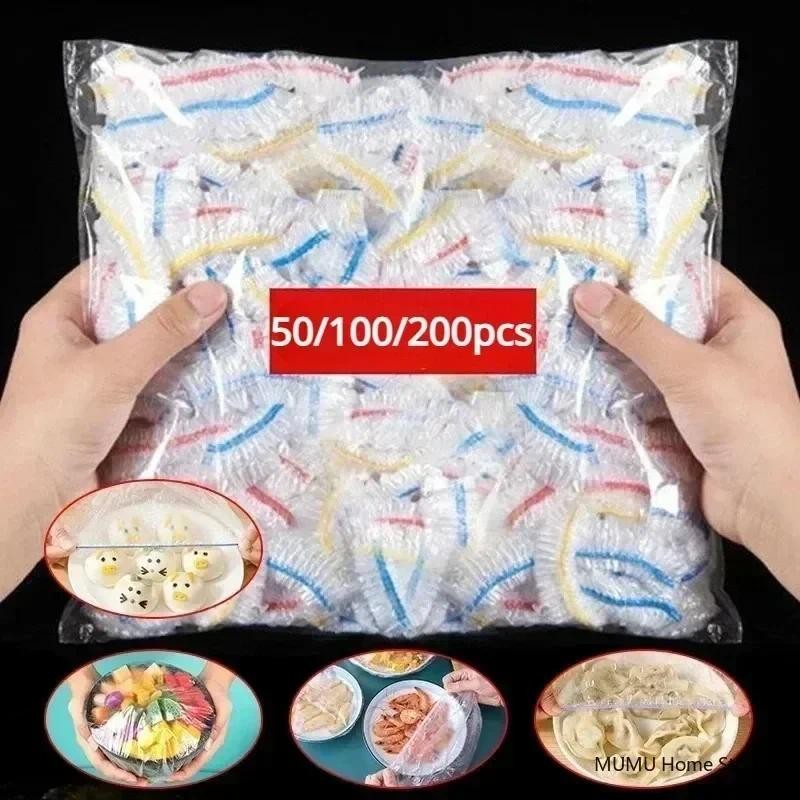 Colorful Disposable Food Cover Food Grade Fruit Fresh-keeping Film Bag Cling Cover Bowl Cover Plasti