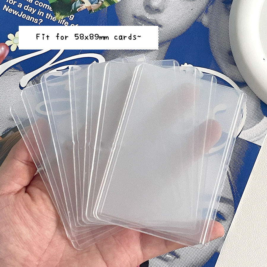 

Sharkbang 20pcs/Lot B8 Holo Card Sleeves 58x89mm Compact Hard Kpop Holder For Postcards Films Game Cards Photocard Protector