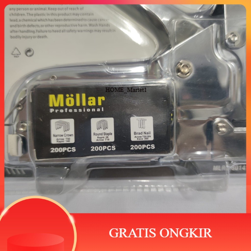 

【HOME_M1】HOT SALE!! Gun Tacker Alat Staples dan Paku Tembak 3in1 / Staple Gun Mollar 4-14mm / Stapler Tembak Manual