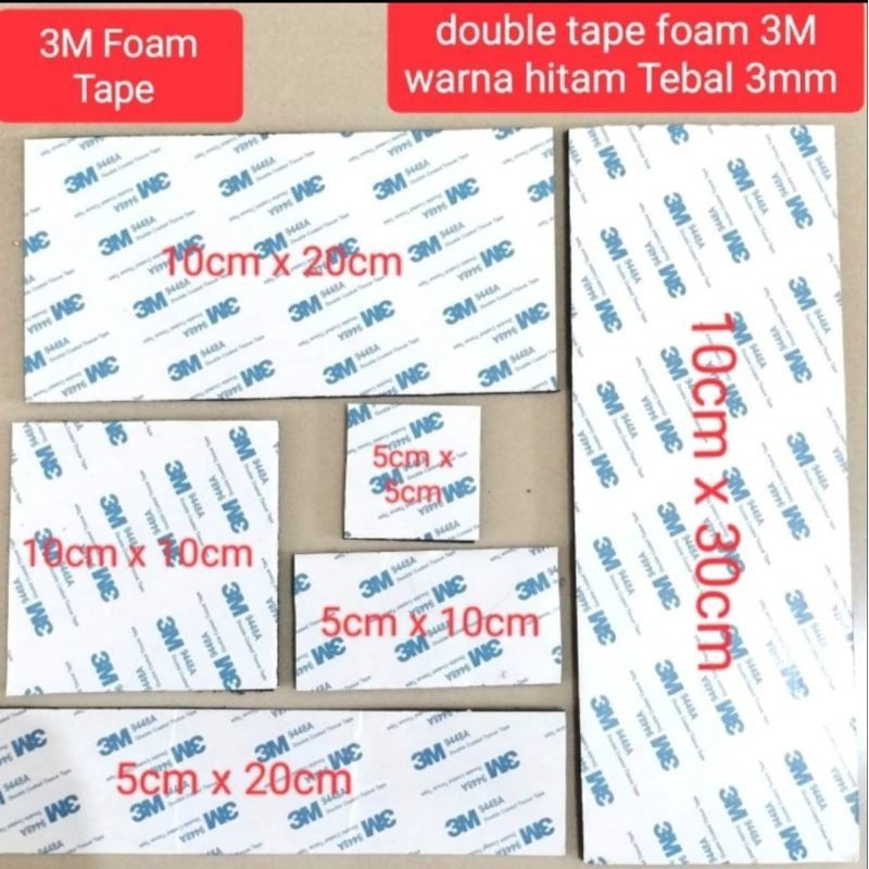 double tape foam tebal 3MM double tape super kuat