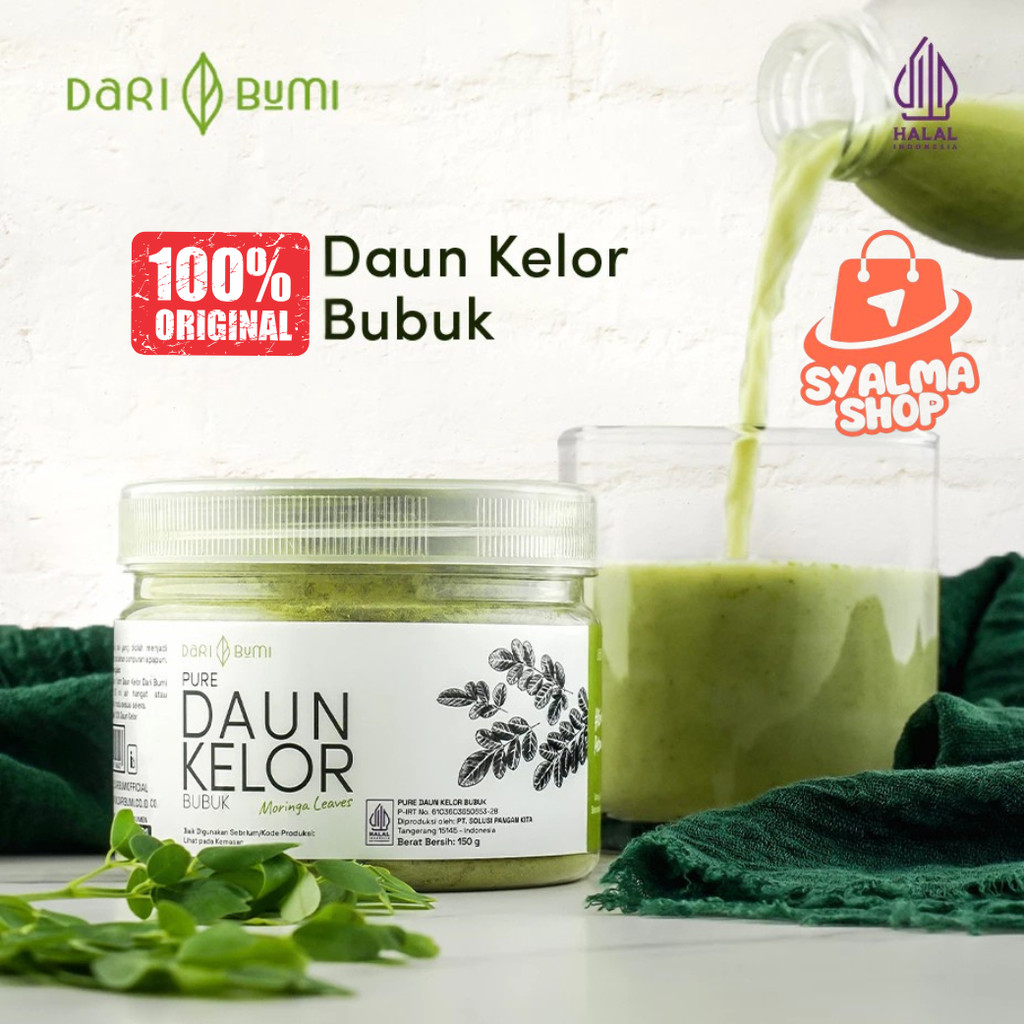 

Dari Bumi Daun Kelor Moringa Bubuk Premium Pure Organic 150gram
