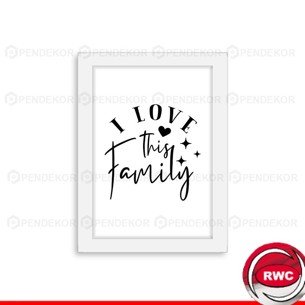 Hiasan Dinding Dekorasi Rumah Keluarga Quotes Family RWC