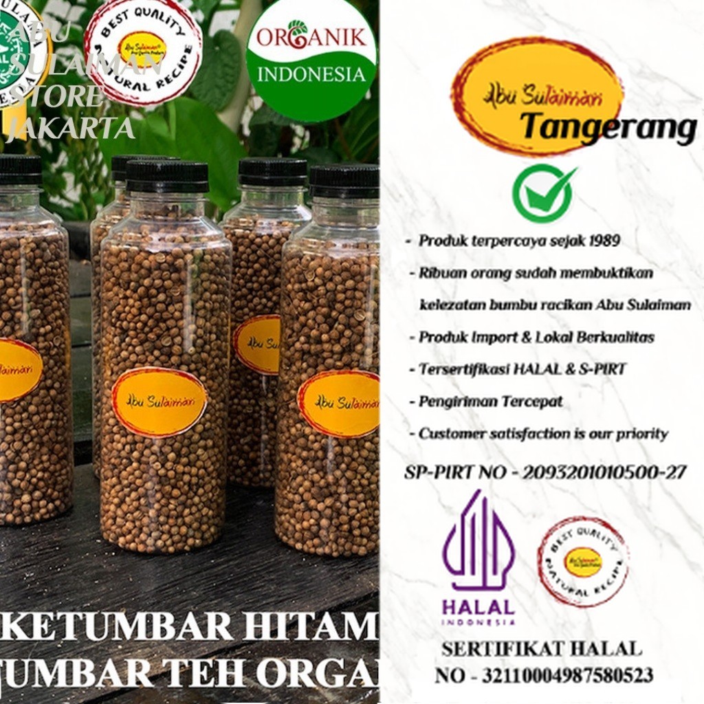 

BARU!! JSR Ketumbar Hitam Abu Sulaiman Store Tangerang / Ketumbar Hitam Organik Kemasan Botol / Black Coriander Bottle / Black Coriander Tea