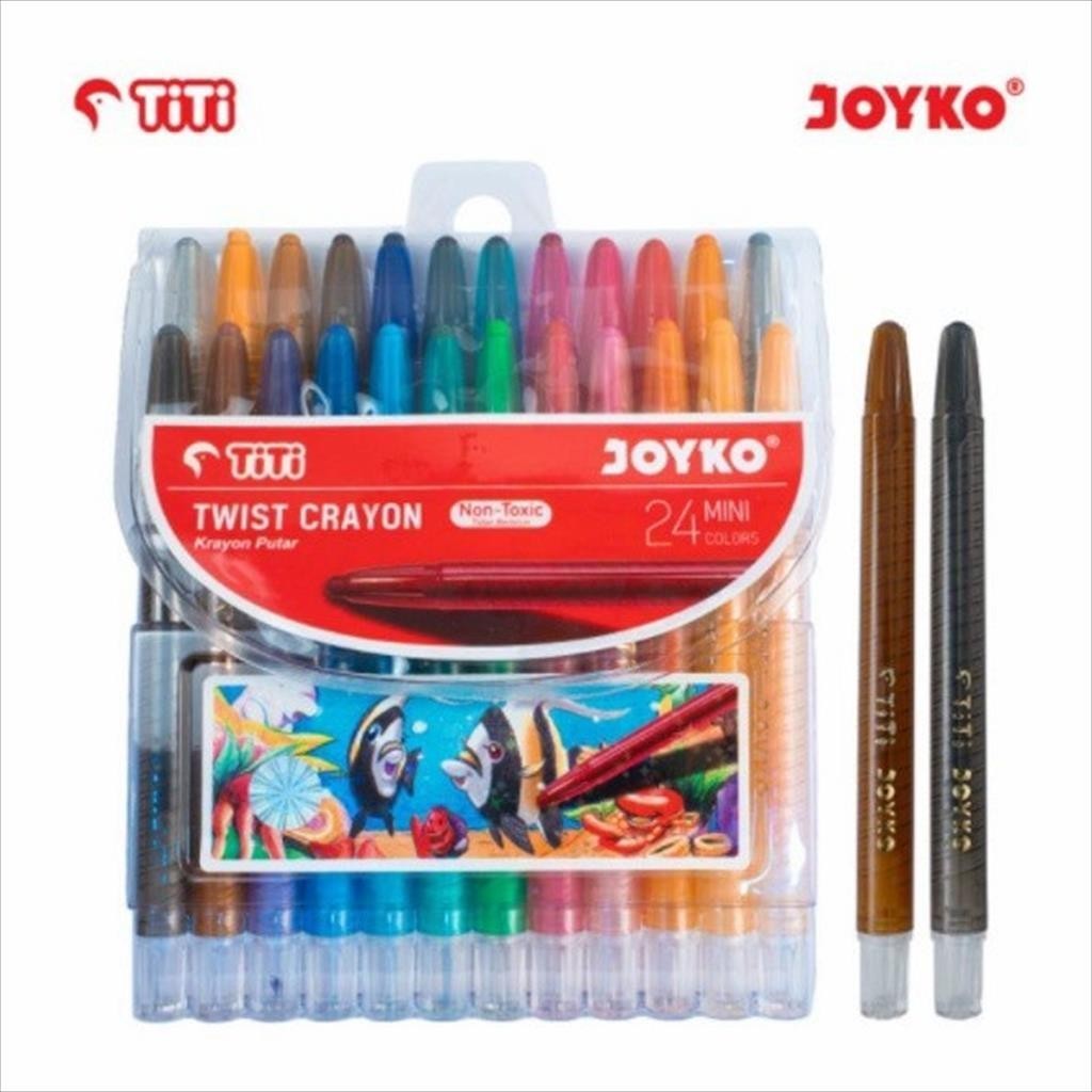 

Crayon Putar Titi Joyko 24 Mini Aman Anak