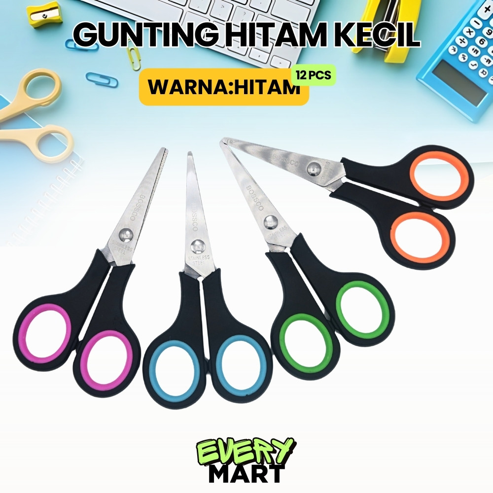 

Gunting Scissors BOSSCO BC-904 4 inch 1 Lembar(12 Pcs)