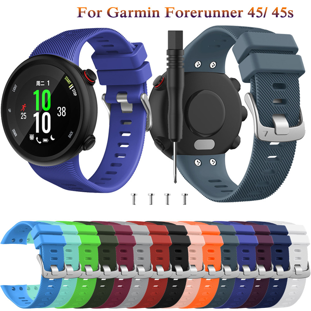 Silicone For Garmin Forerunner 45S Replacement bracelet watchband for Garmin Forerunner 45 smart wat