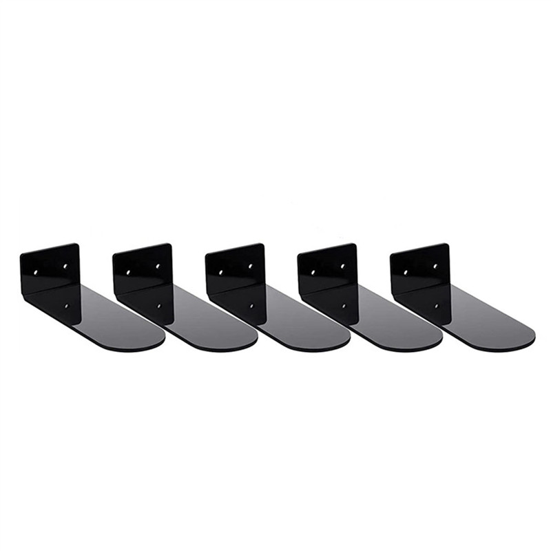 ABBN-30 Pack Floating Shoe Shelves,Black Acrylic Wall Mounted Shoe Display Shelves,For Display Colle