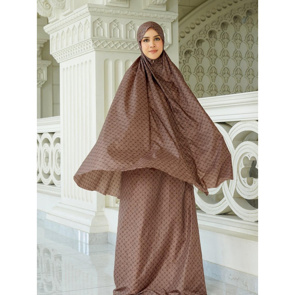 Buttonscarves Monogram Mini Capsule Prayer Robe - Mahogany