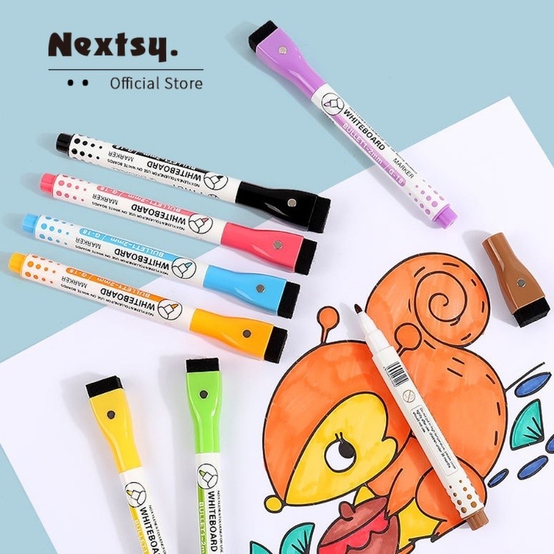 

Nextsy Spidol Papan Tulis Magnetik Yang Dapat Dihapus Dengan Pena Gambar Warna Anak-Anak