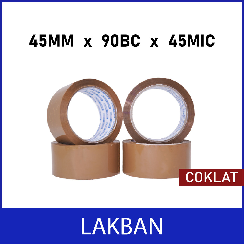 

LAKBAN COKELAT 90YARD | LAKBAN BENING 90YARD BC X 45MM