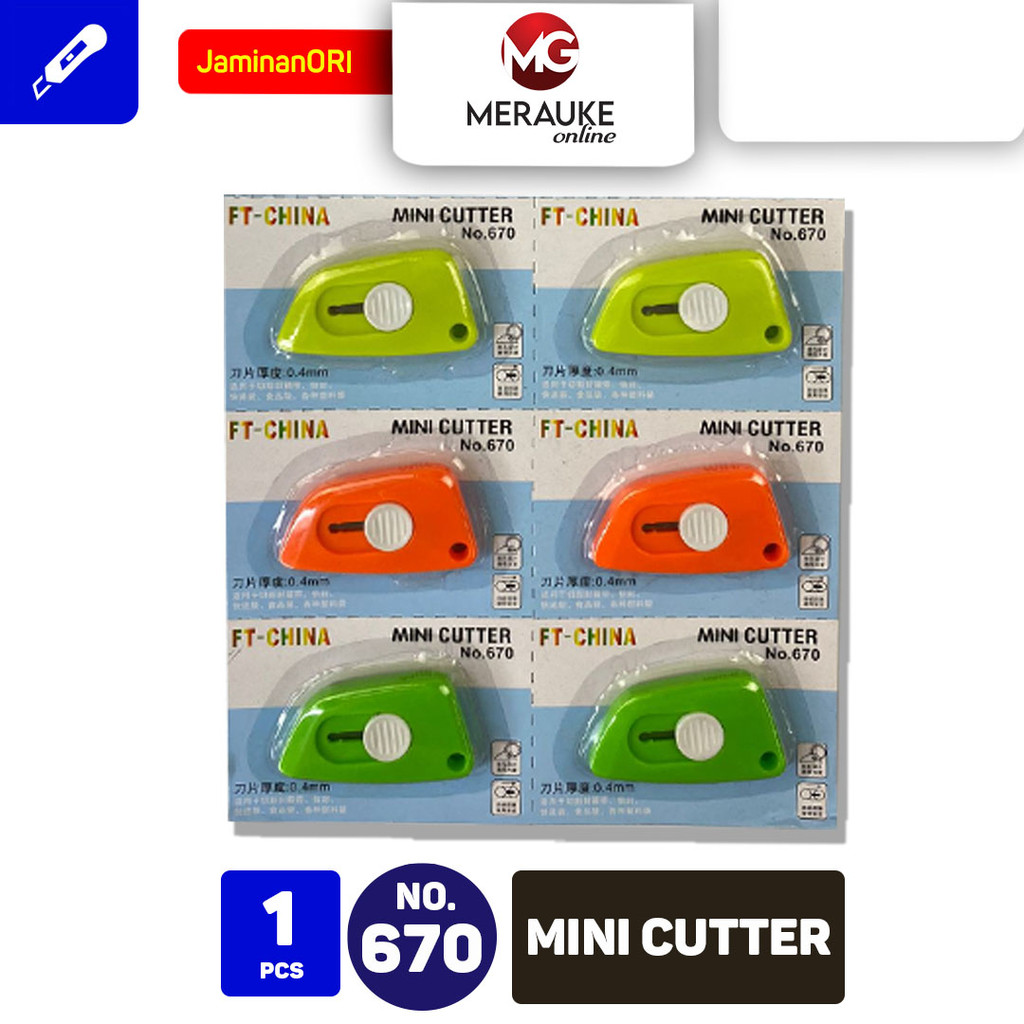 

ZAIXIN 670 Cutter Mini Fancy pemotong kertas pisau mini cutter lucu