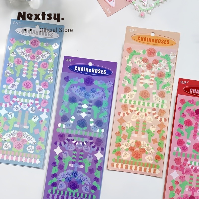 

Nextsy Stiker Bunga Lucu Diy Stiker Notebook Dekorasi Album