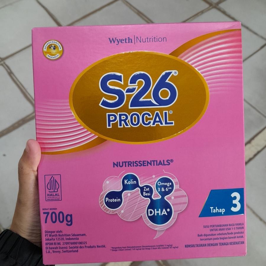 

Susu S-26 PROCAL 3 Susu Pertumbuhan Anak VANILA 1-3tahun 700gr