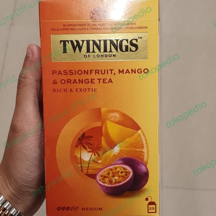 

Twinings Passionfruit Mango And Orange Tea Fruit Tea Teh Celup Import ( 25 Bags )