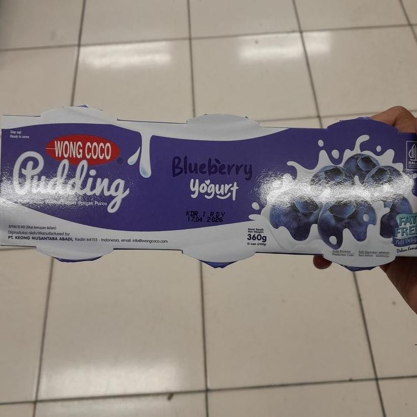

Wong Coco PUDDING Rasa BLUEBERRY YOGURT ( isi 3 / pack ) 360gr