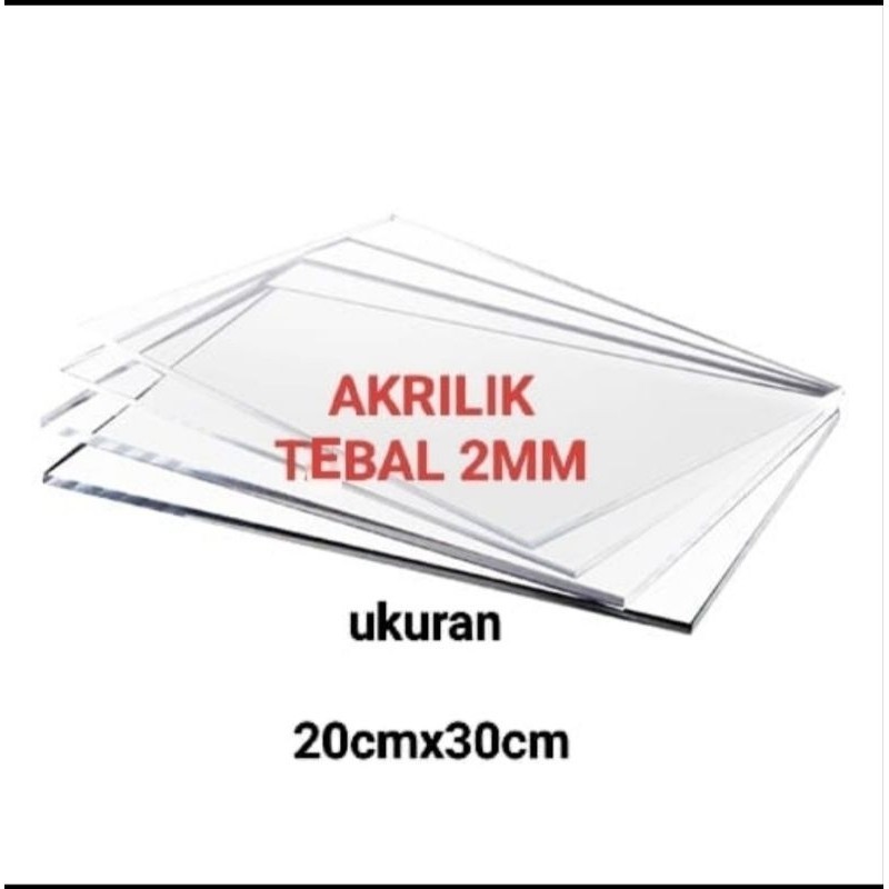 

Potongan Akrilik 20x30cm Tebal 2mm