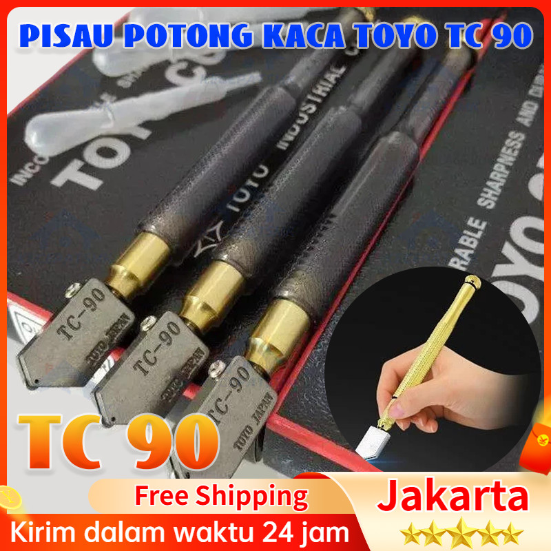 Pisau potong kaca toyo tc 90 asli jepang pisau pemotong kaca alat potong kaca alat pemotong kaca ori