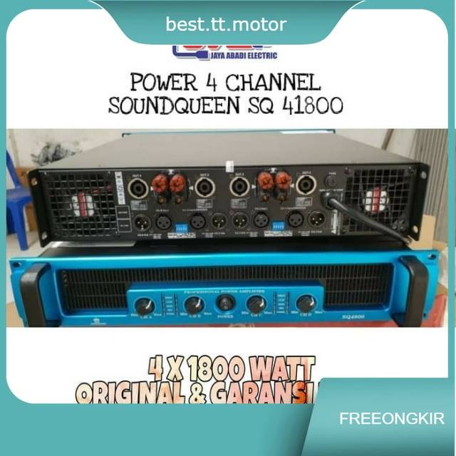Power Amplifier SOUNDQUEEN SQ 41800 (4 Channel)