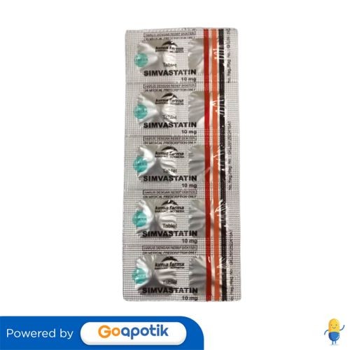 Simvastatin 10 Mg Kimia Farma Strip 10 Tablet