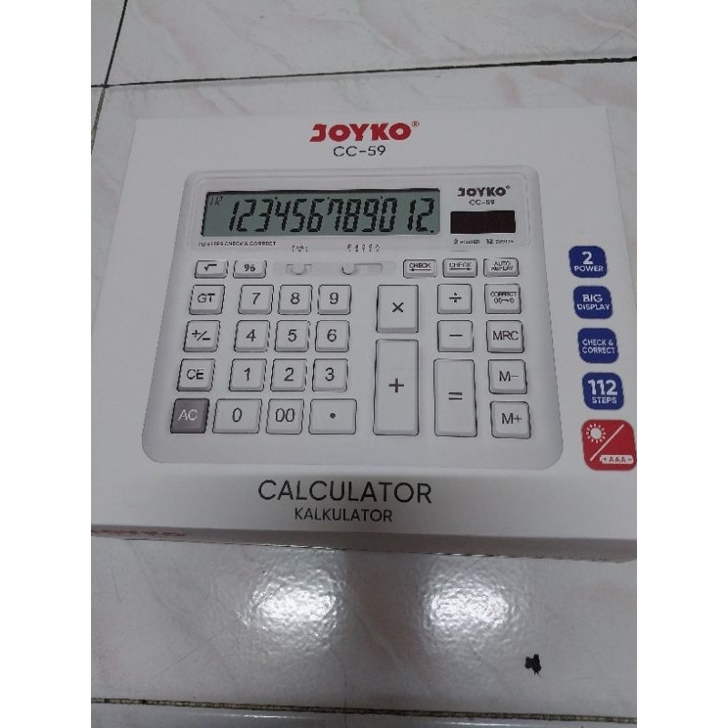 

calculator cc-59 joyko 12 digit