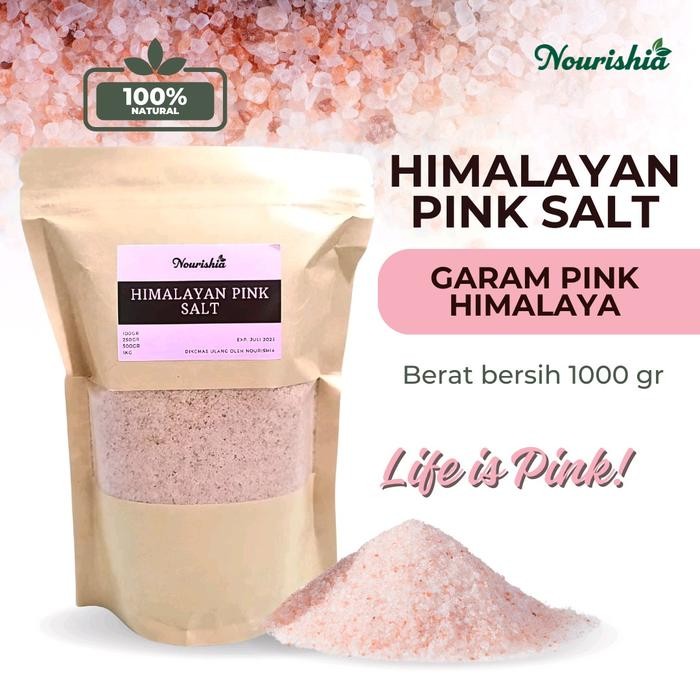 

Garam himalaya 1kg / himalayan pink salt 1kg / Garam pink 1kg Natural