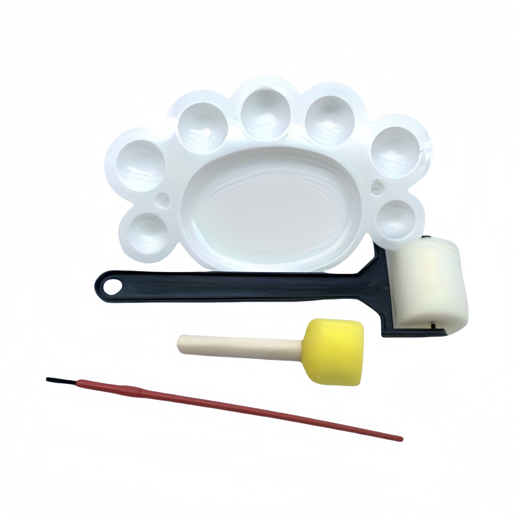 

Plum Blossom Palette Gouache Oil Acrylic Palette for children's painting multi-tone palette