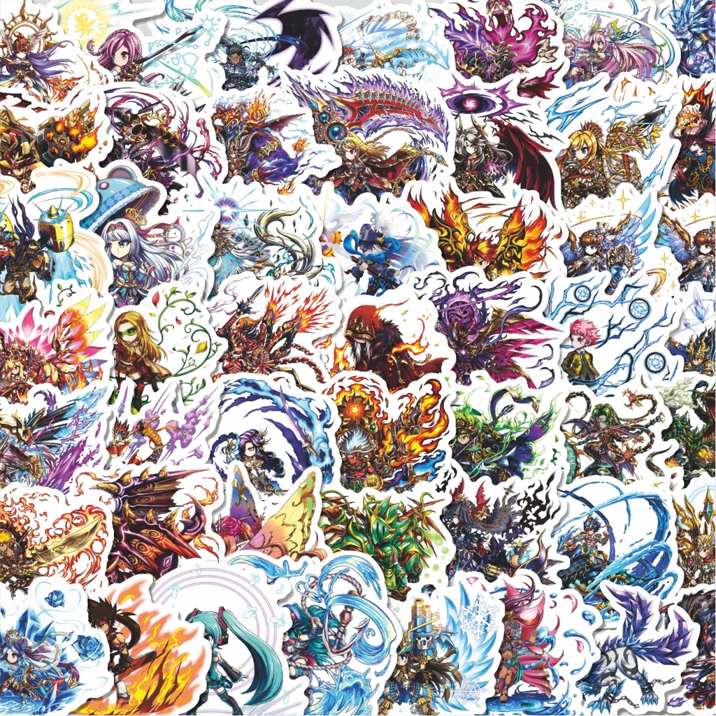 

Stiker Cutting Pack Stiker Game Series Brave Frontier Karakter Mix 5 Isi 100Pcs Series Aesthetic Lucu Keren Untuk Koper Bahan Vynil