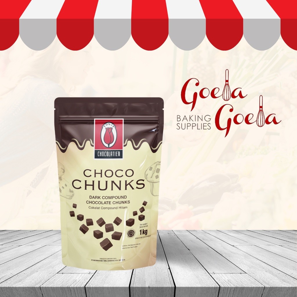 

Choco Cunks Tulip Dark Choco Chunks 1 kg
