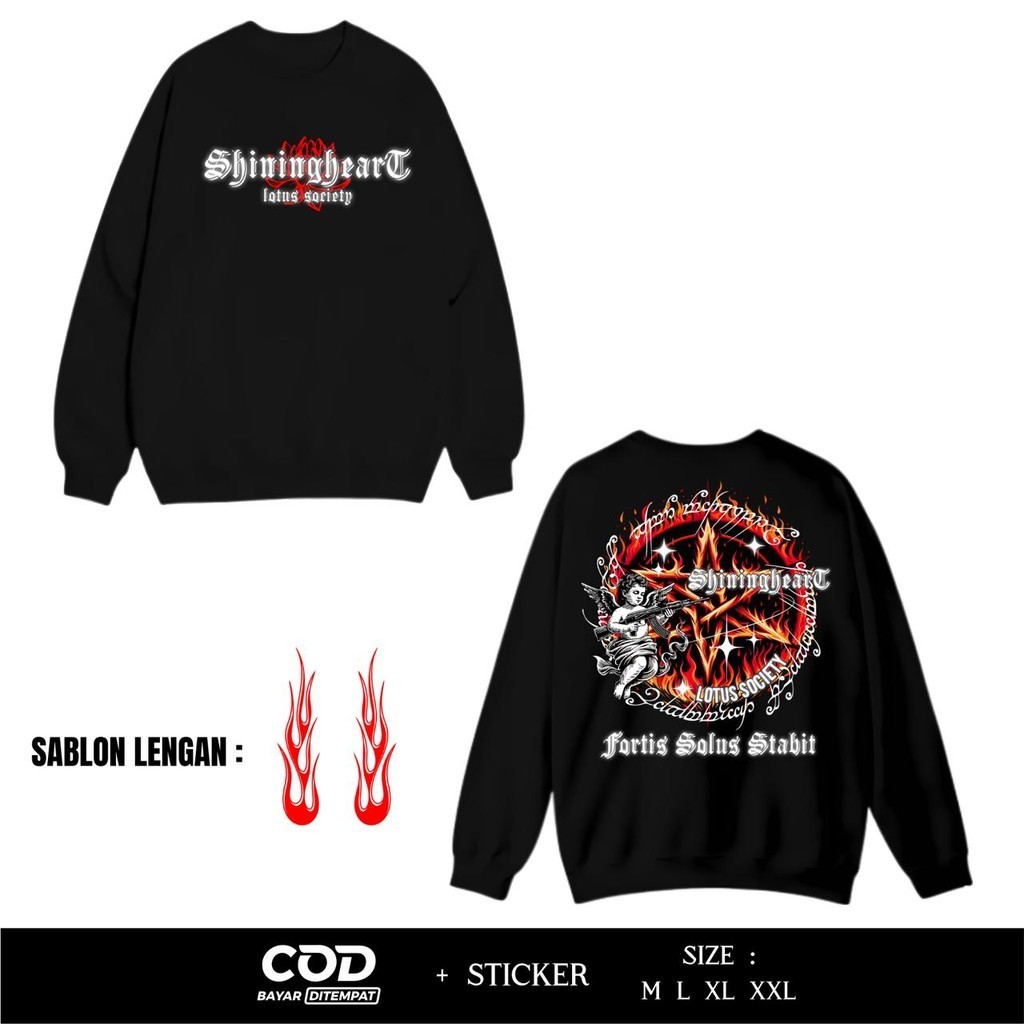 SWEATER PSHT MENYALA  SHININGHEART FORTIS SOLUS STABIT - SWEATER DISTRO PSHT - SWEATER PSHT MENYALA 