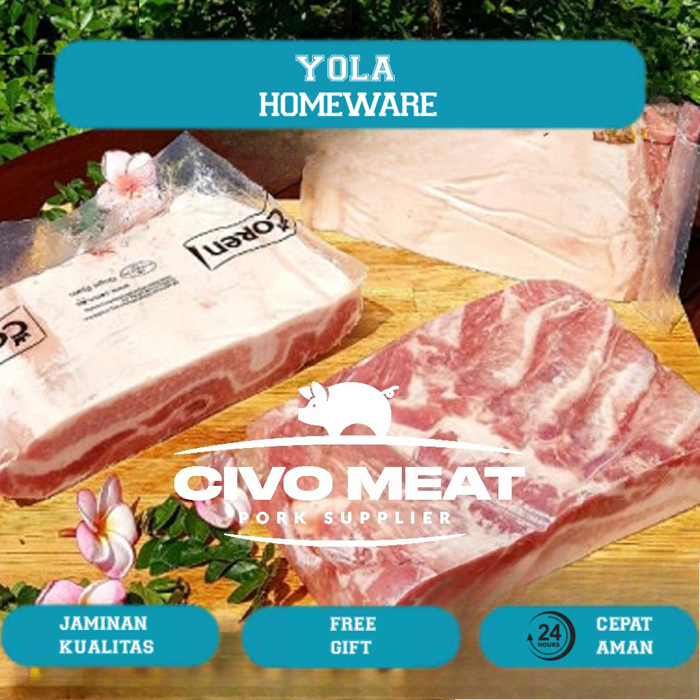 

Pork Belly Samcan Daging Babi Import Wuhua Rou - 1kg