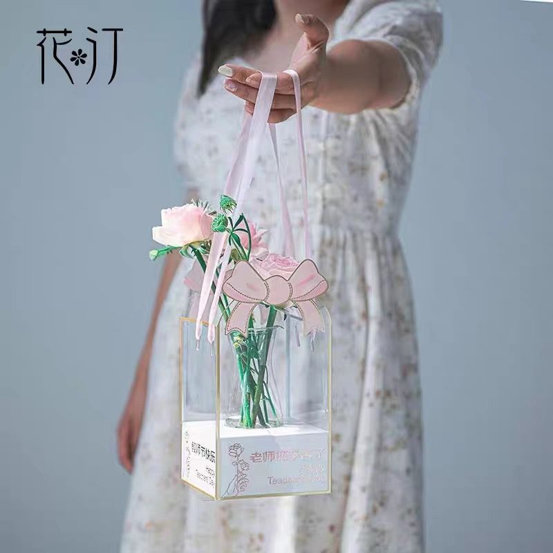 

BOX BUNGA MIKA MODEL TAS BOX - UNTUK BUKET BUNGA GURU / TEACHER'S DAY