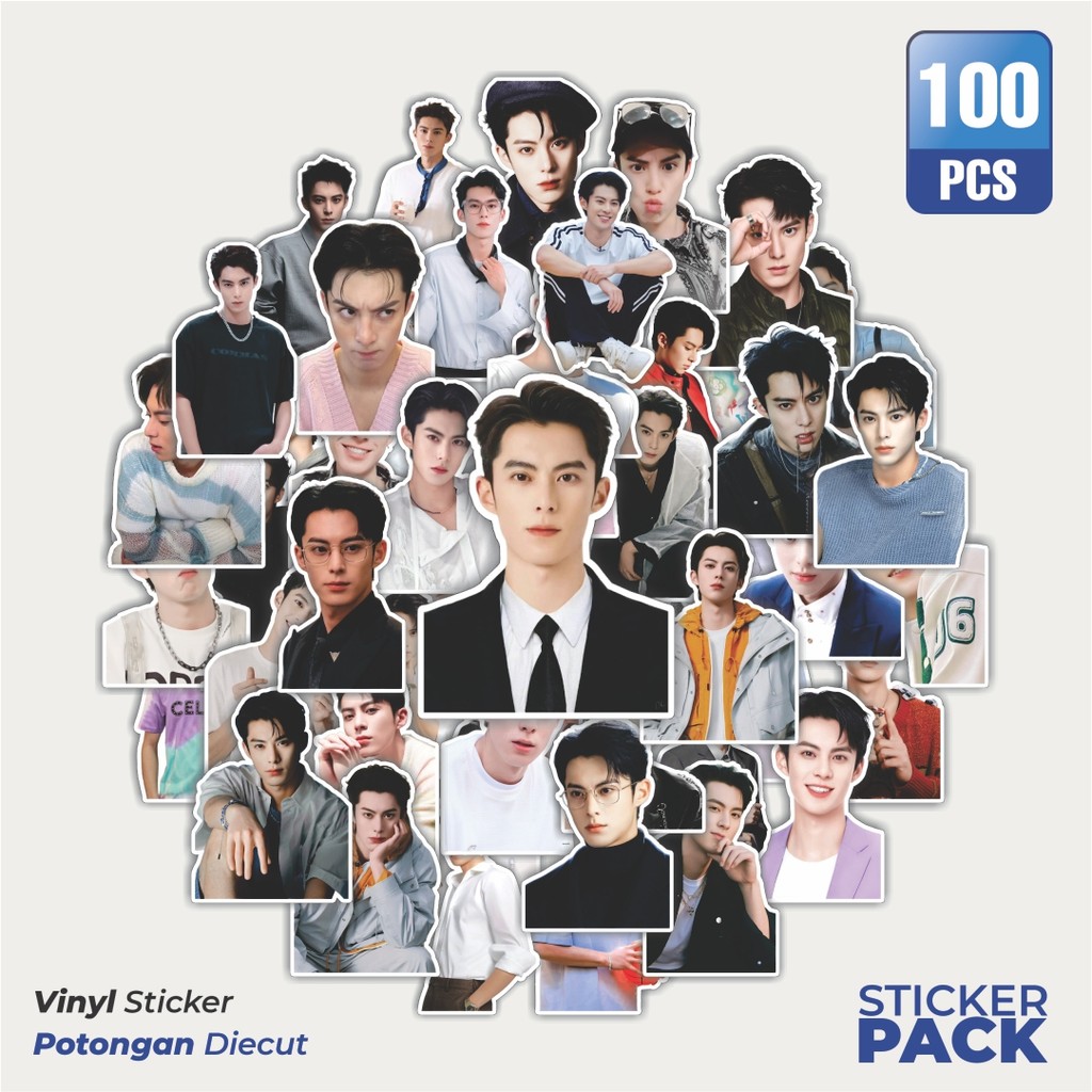 

Super Hemat! 100 PCS Stiker Dylan Wang Waterproof Aesthetic- Untuk Laptop, Motor, dan Helm - Paper Stationery Pack