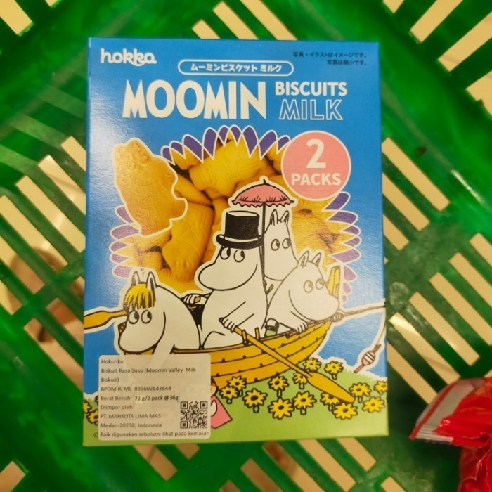 

hokka Moomin milk Biscuit biskuit 36gr