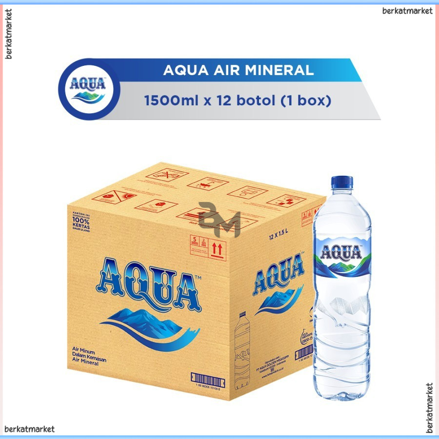 

Aqua Air Mineral Minum 1500mlL 1.5L 1500 ML Isi 12 Botol Botol Gelas Kecil Mini Tanggung Besar 120ml 220ml 250ml 330ml 600ml 1 5 19 Liter Dus Karton Original Official Store Distributor