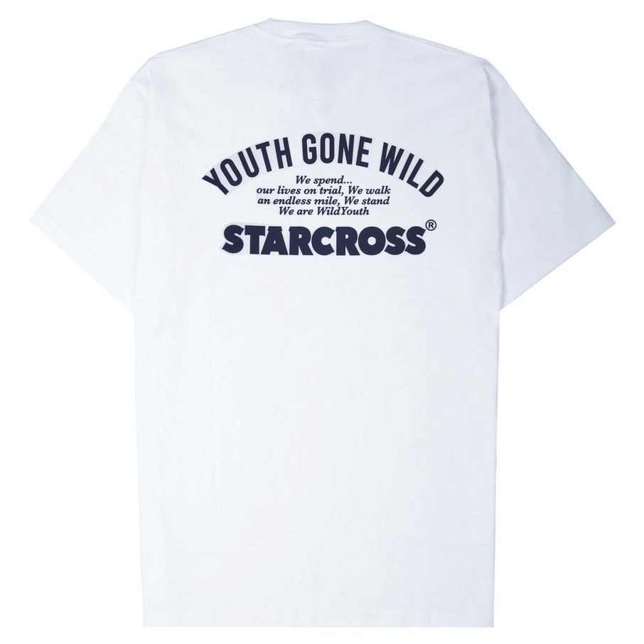 Leisure STARCROSS Kaos Pria - TAGLINE - Putih Unisex Original Design